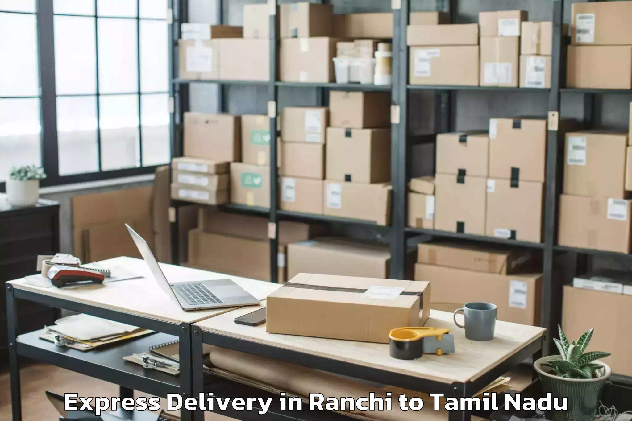 Top Ranchi to Kadaladi Express Delivery Available